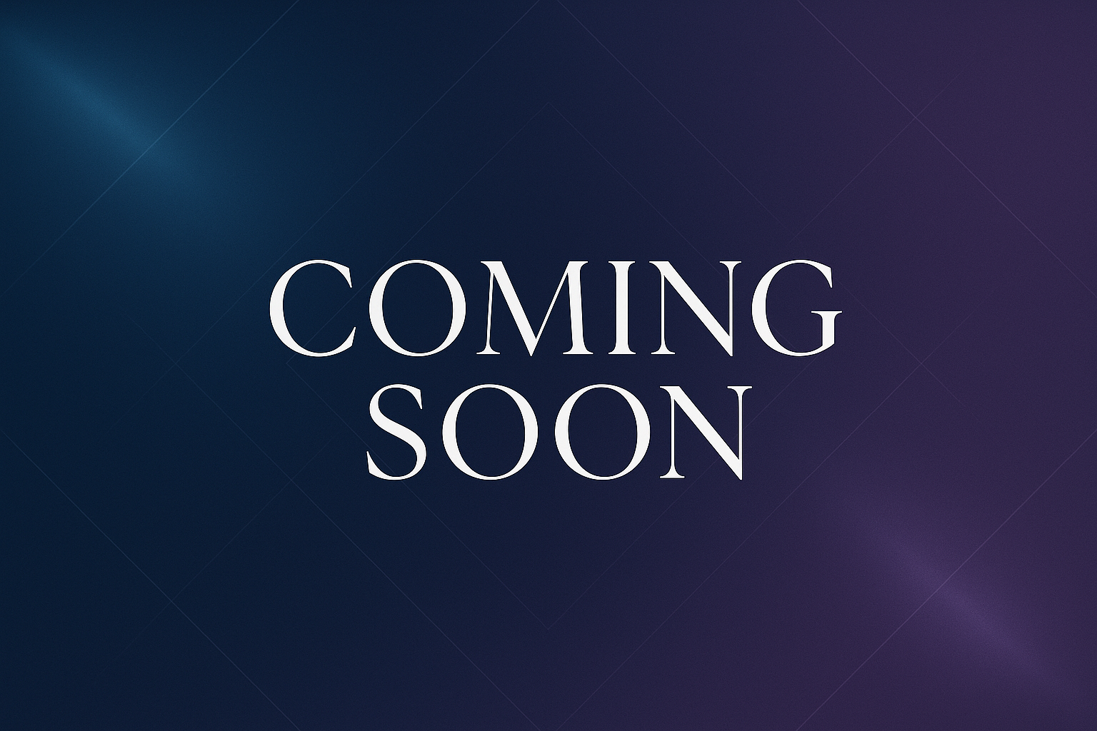 coming soon